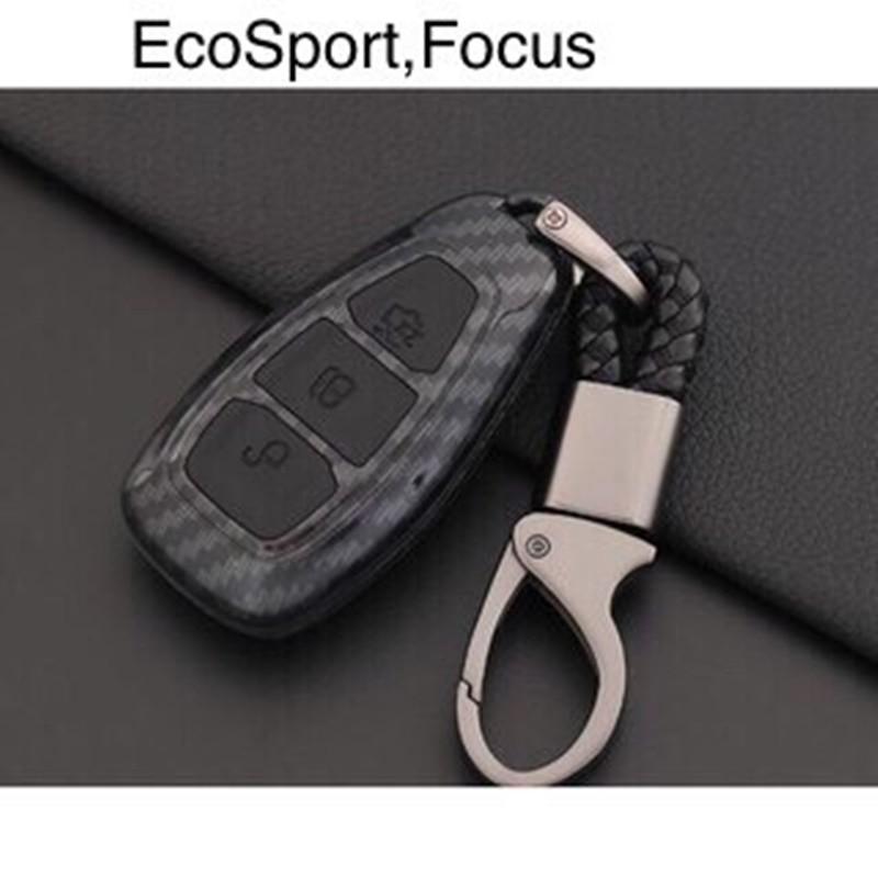 Ốp chìa khóa carbon bọc chìa khóa, bao da chìa khóa DÀNH CHO XE Ford Focus, Ford Ecosport
