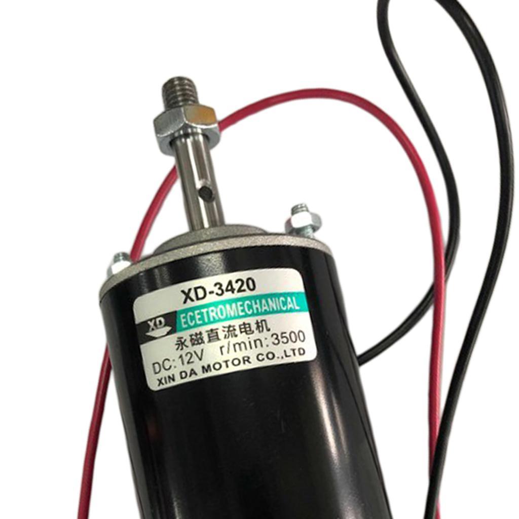 DC 12V 30W 3500RPM High Speed Reversible Permanent  Electric DIY Motor