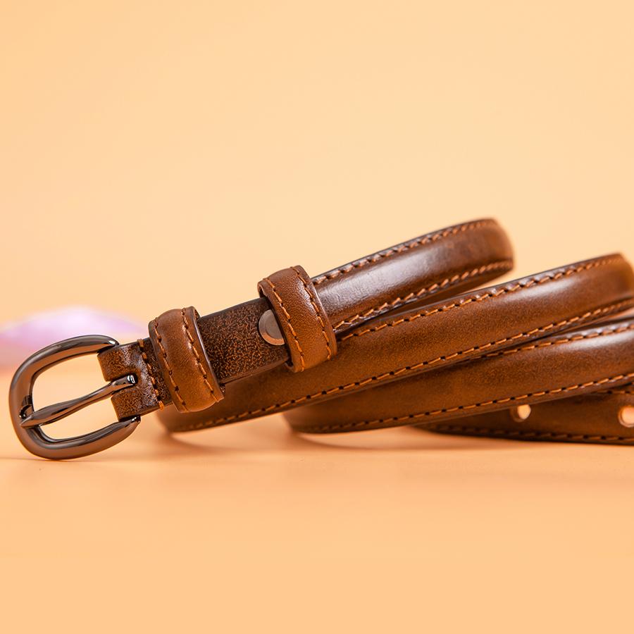 Dây Đeo Cao Cấp Nữ Da Thời Trang Nữ Mỏng Thắt Lưng Nữ Quần Nam Da Thật 100% Chính Hãng Da Thắt Lưng Nữ Trên Phối 3 Màu