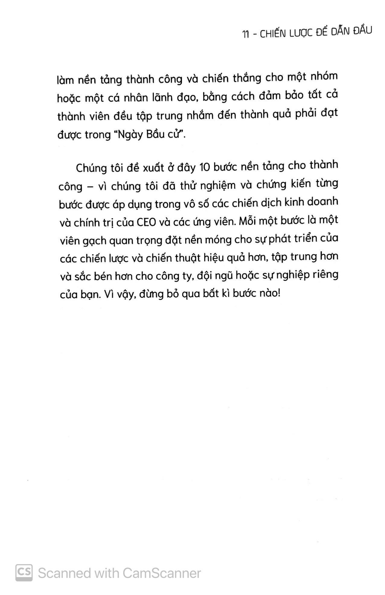 Chiến Lược Để Dẫn Đầu - Bài Học Kinh Doanh Từ 10 Chiến Dịch Tranh Cử Điển Hình