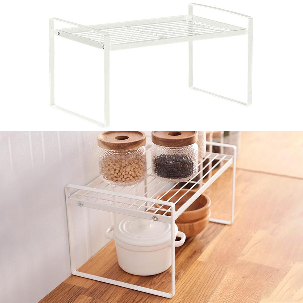 Iron Kitchen Storage Rack Organizer Spice Rack Organizer Sink Dish Drying Rack Storage Shelf Rack