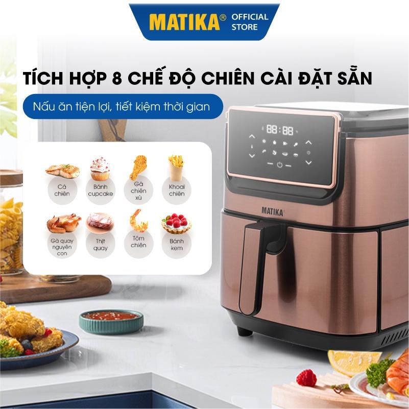 Nồi Chiên Không Dầu Điện Tử MATIKA 9.8L 1800W MTK-9198, Hàng Chính Hãng