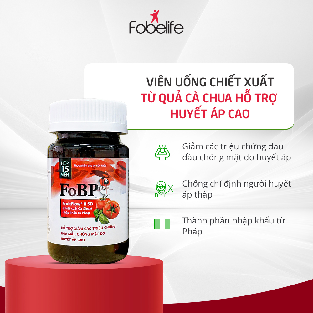 Viên Uống Ổn Định Huyết Áp Giảm Hoa Mắt Chóng Mặt FoBP