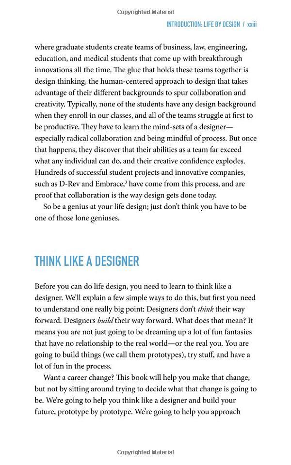 Designing Your Life : Build A Life That Works For You