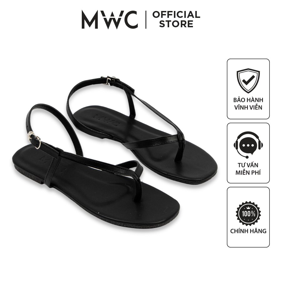 Giày Sandal MWC Đế Bệt Xỏ Ngón Cách Điệu Siêu HOT NUSD- 2859