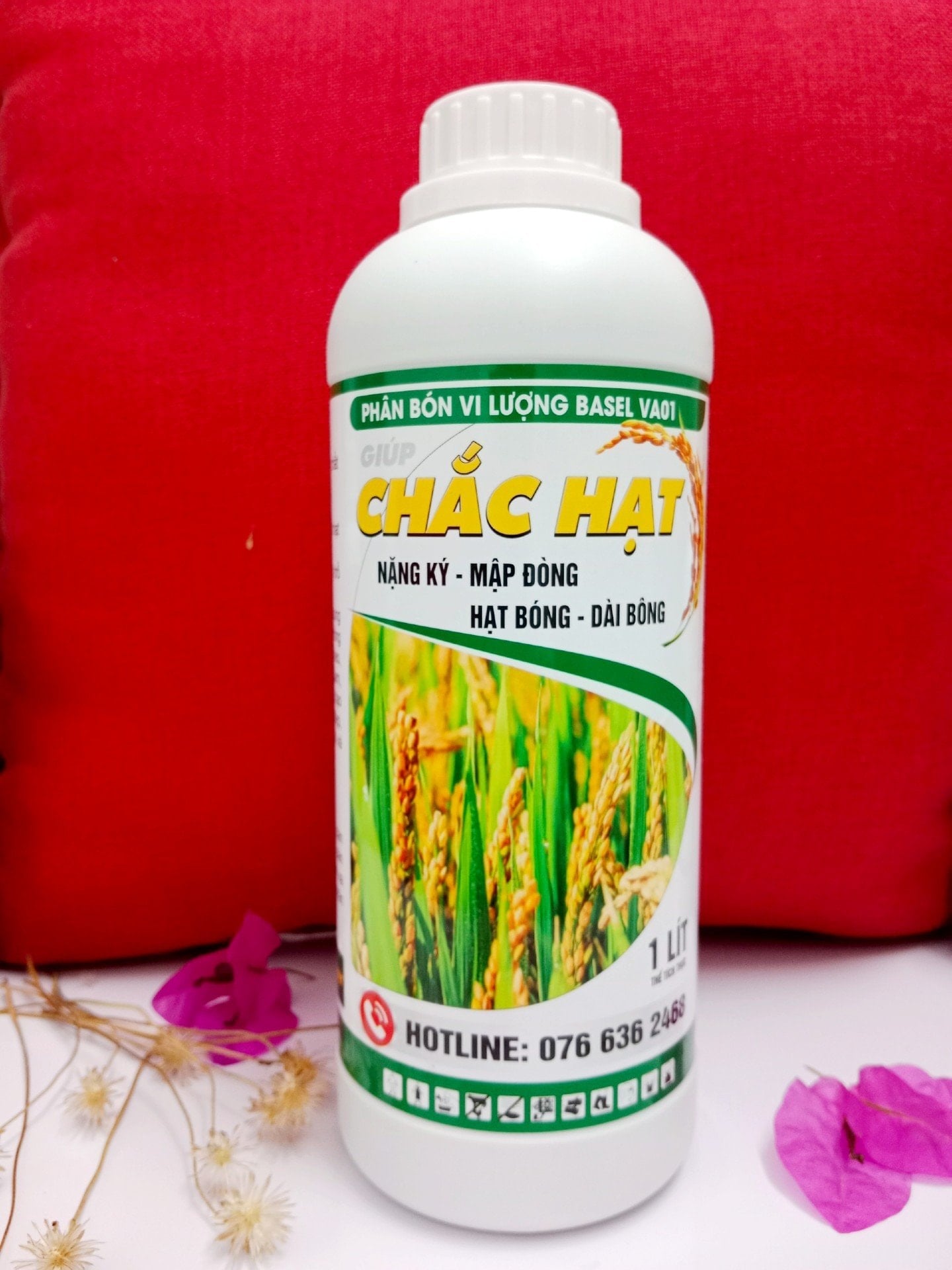 PHÂN BÓN CHUYÊN LÚA, HẠN CHẾ LEM KÉP HẠT - GIÚP HẠT VÀNG SÁNG, CHÍN CHẮC TỚI CẬY, NẶNG CÂN - CHẮC HẠT 1L