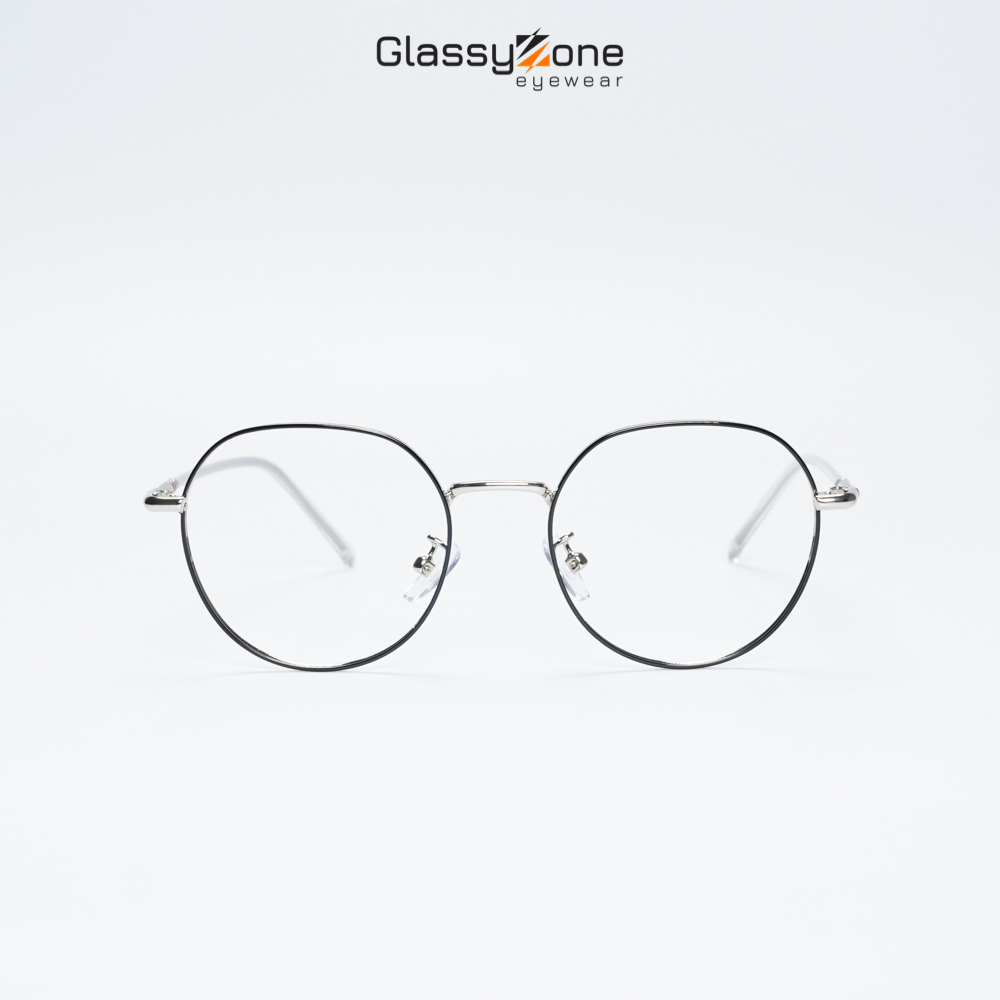 Gọng kính cận, Mắt kính giả cận kim loại Form Oval Unisex Nam Nữ thanh mảnh Katasahi - GlassyZone