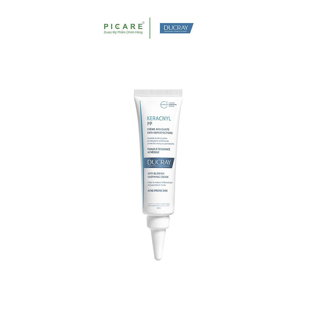 Kem Dưỡng Cân Bằng Dầu Giảm Viêm Mụn Ducray Keracnyl Pp Anti-Blemish Soothing Cream