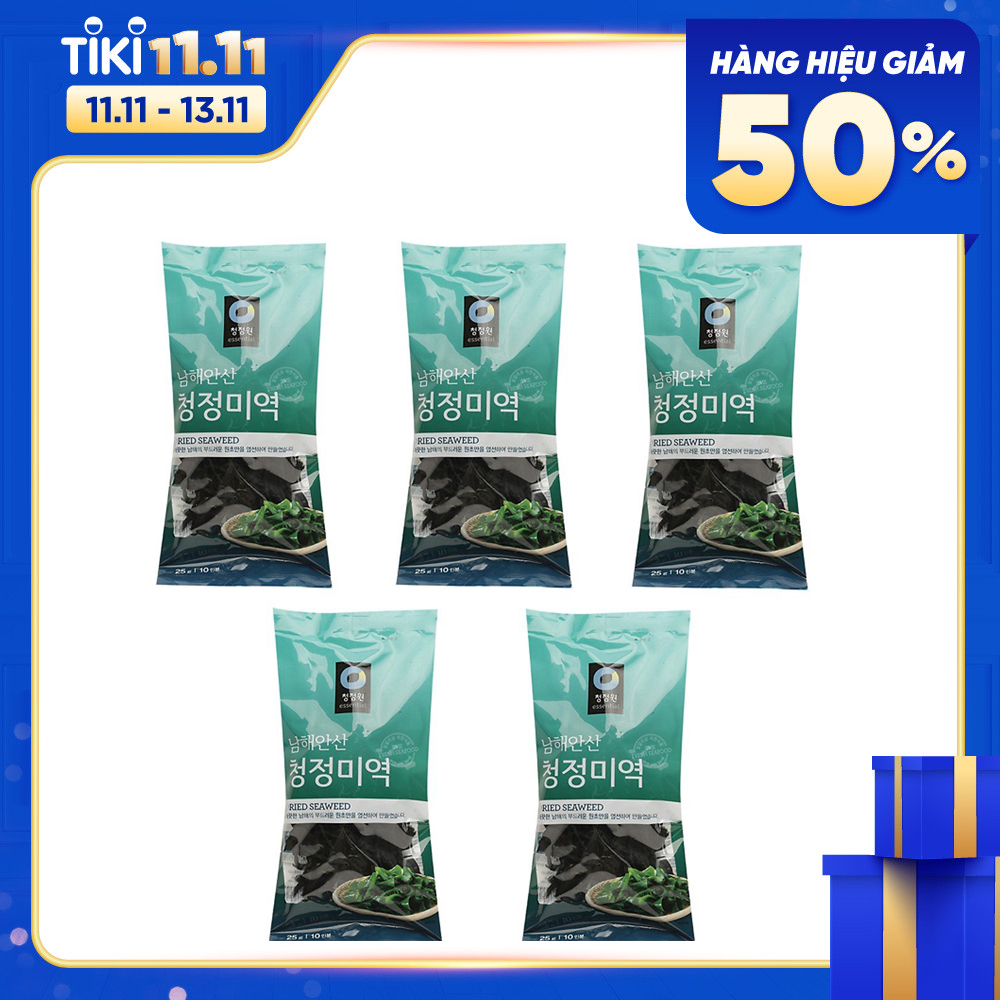 Combo 5 Gói Rong Biển Khô Daesang Hàn Quốc