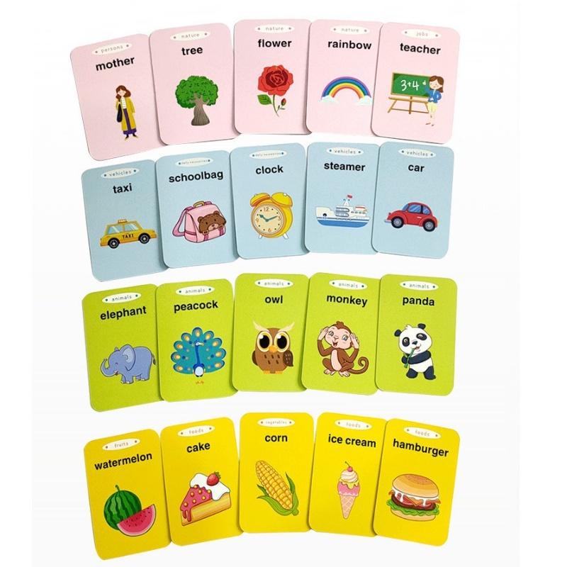 Máy Đọc Thẻ Flashcard Tiếng Anh Dành Cho Trẻ Em Gồm 224 Từ Vựng Không Có Sóng Điện Từ