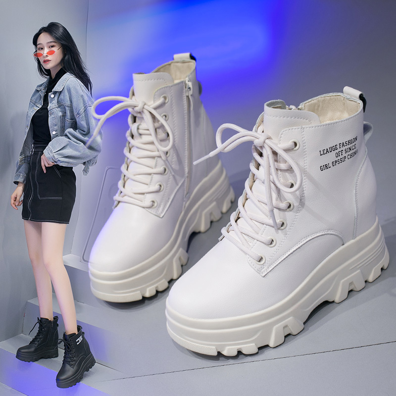 Giày Boot MT kéo khóa 8CM PB396