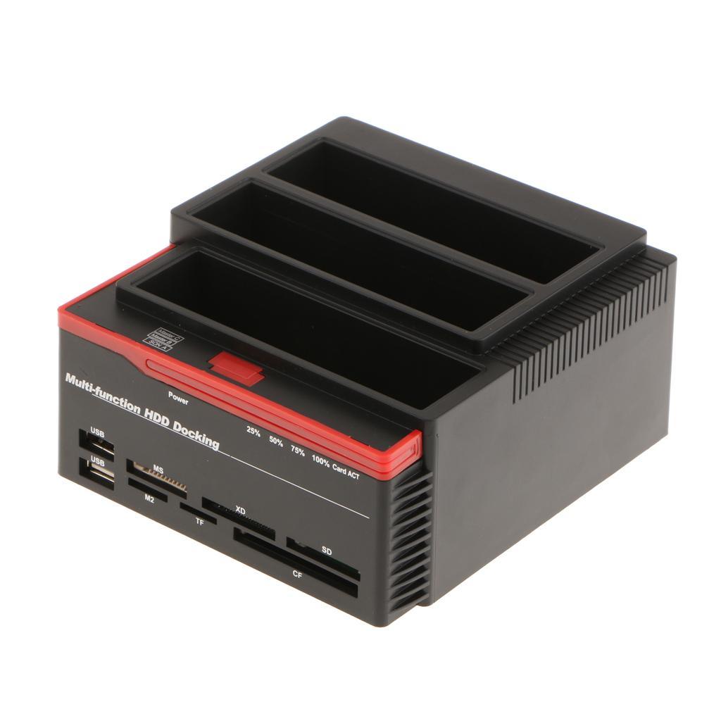 All in 1 2.5"3.5" 3 Slots USB3.0 SATA IDE HDD Docking Station Card Reader