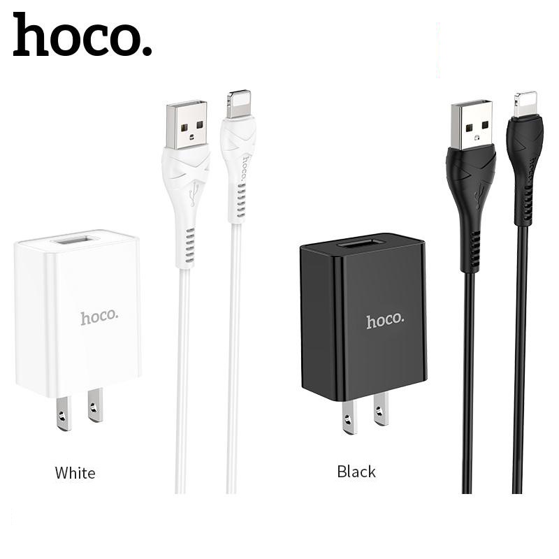 Bộ Củ Sạc 1 Cổng Hoco S2 Plus Lightning 3.4A Cho iPhone 5/6/7/8PLUS/X/XSMAX/11/11PROMAX/12/12PROMAX - Hàng Chính Hãng (Giao Màu Ngẫu Nhiên)