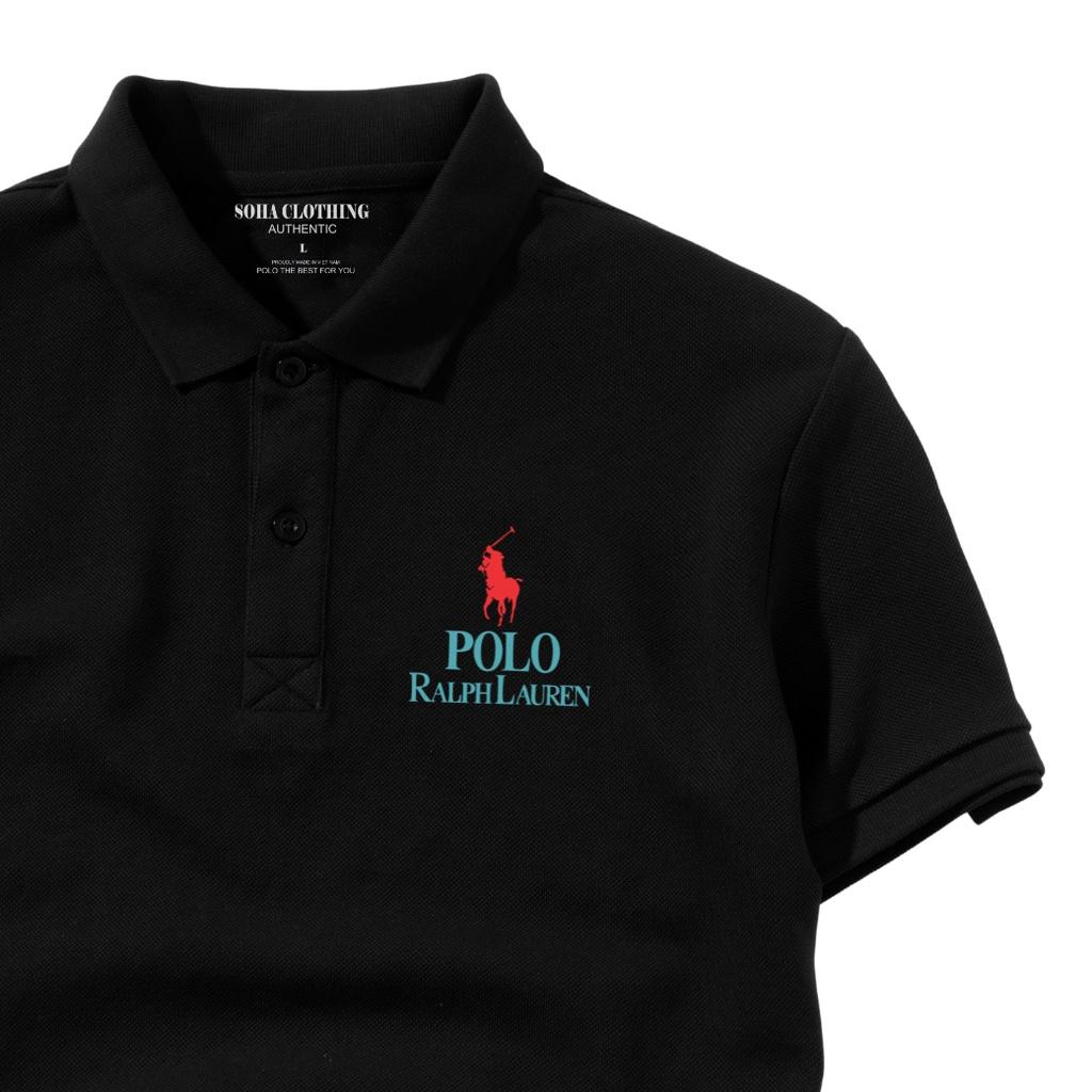 Áo Thun Polo Nam Basic cổ bẻ vải Cá Sấu chuẩn form,hình in sắc nét, POLO LAUREN-SoHa Clothing