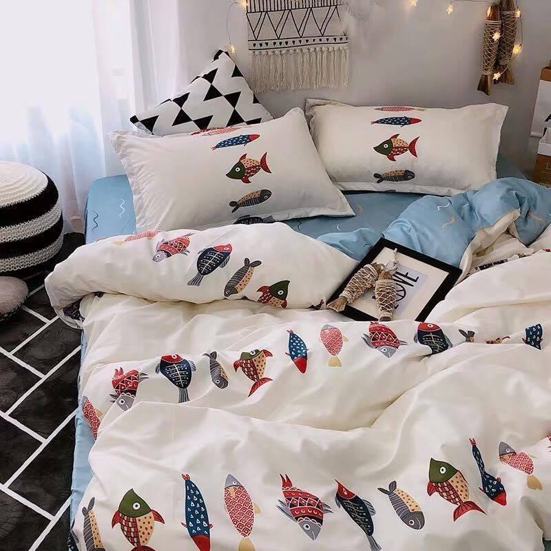️Bộ Chăn Ga Gối Cotton poly Nhập️miễn phí bo chun️