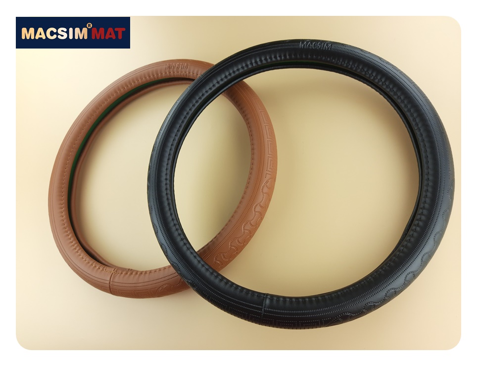 Bọc vô lăng cao cấp Macsim mã L620 mới chất liệu da thật - Khâu tay 100% size M màu be, mầu nâu, mầu đen