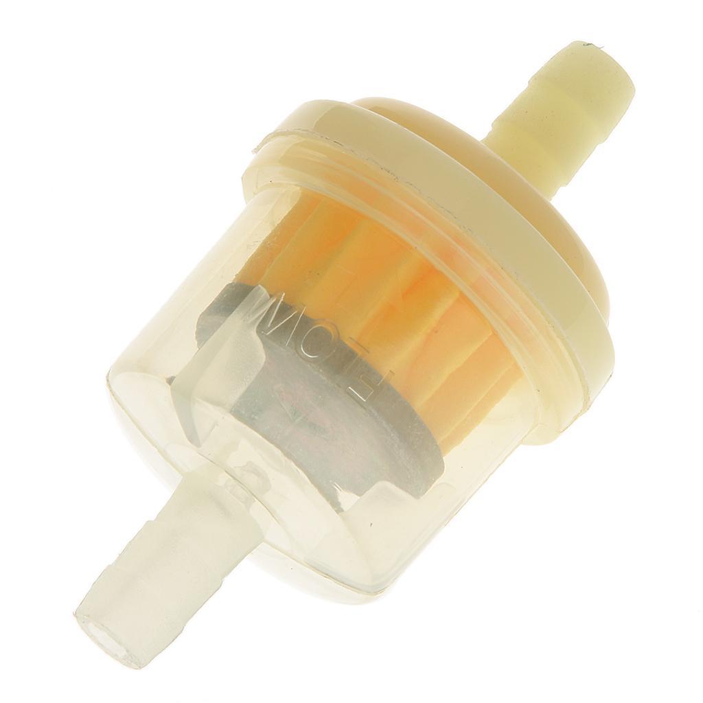 4Pcs 1/4" 6mm Motorcycle Hose Inline Fuel Gas Filter 47cc 49cc Dirt Bike ATV