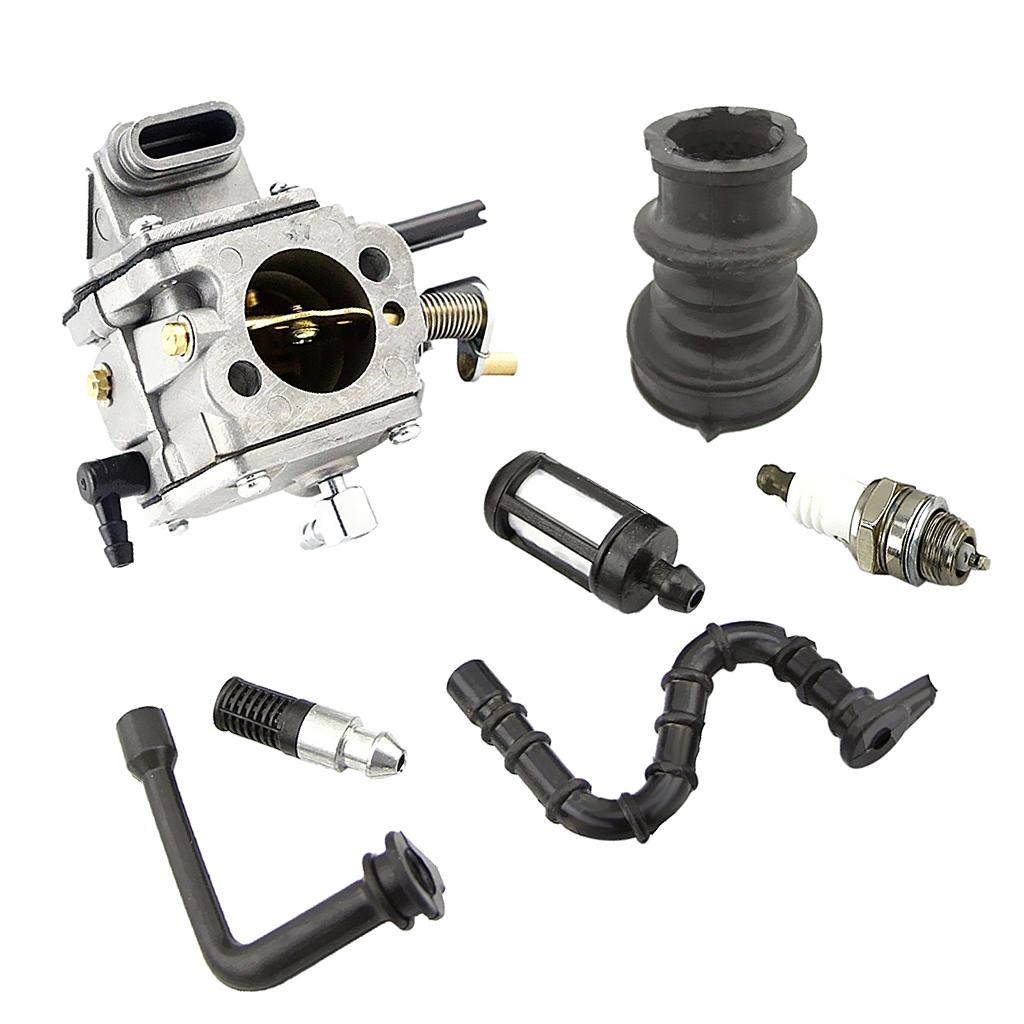 Carburetor For STIHL MS660 Fuel Line Filter Spark Plug Intake Manifold Kit