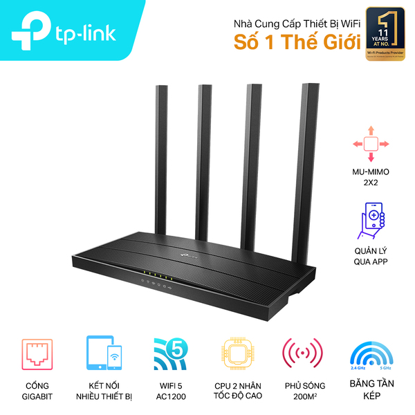 Router Wifi TP-LINK Archer C6 - Hàng chính hãng