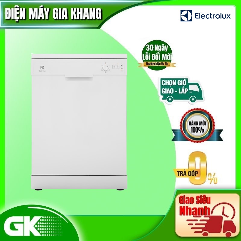 Máy rửa bát đứng độc lập Electrolux ESF5206LOW 60cm cho 13 bộ chén dĩa, sấy khô hơn đến 3 lần, tiết kiệm điện và nước