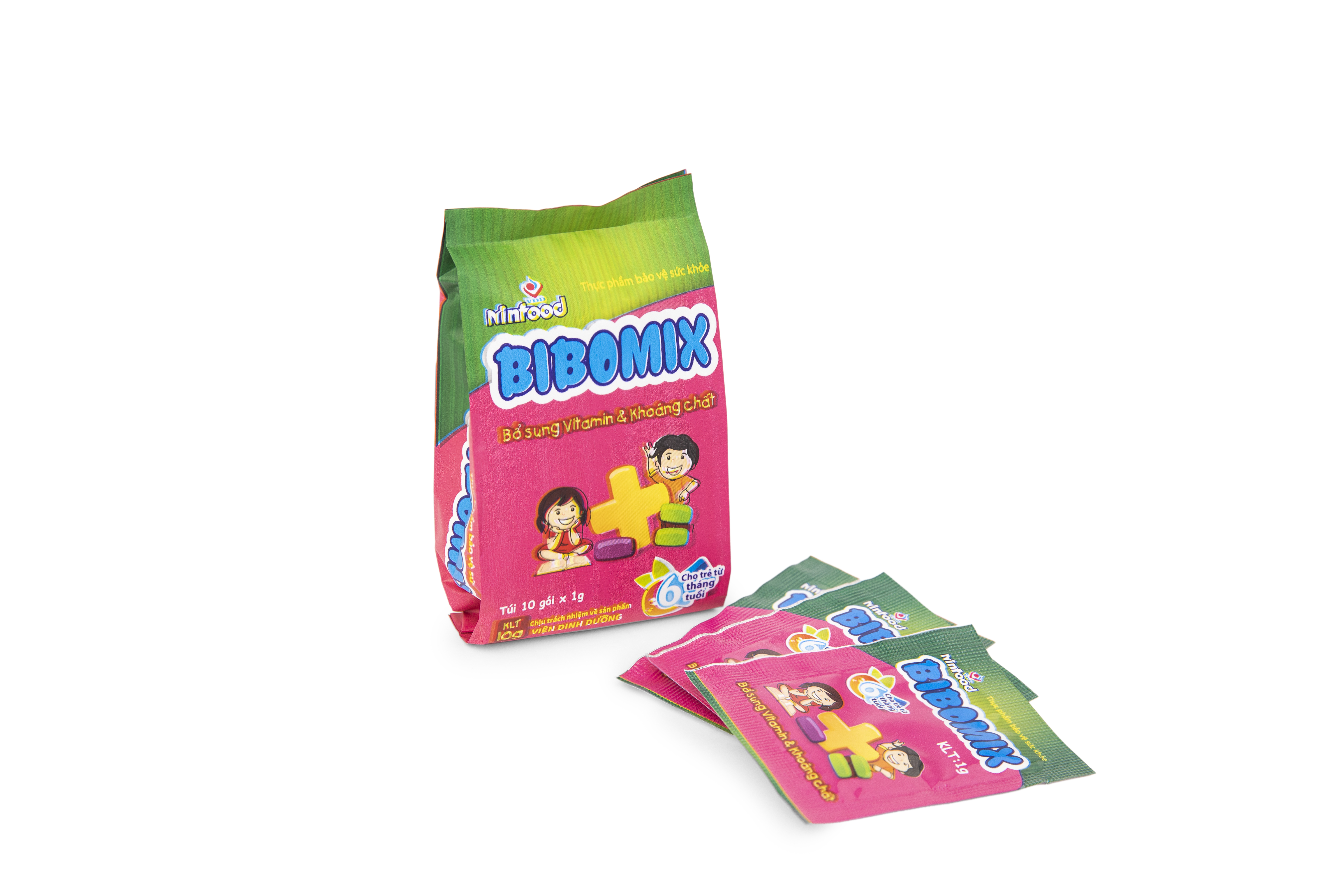 Combo 2 hộp Đa vi chất BIBOMIX - bổ sung vitamin và khoáng chất cho trẻ - NINFOOD Viện Dinh dưỡng