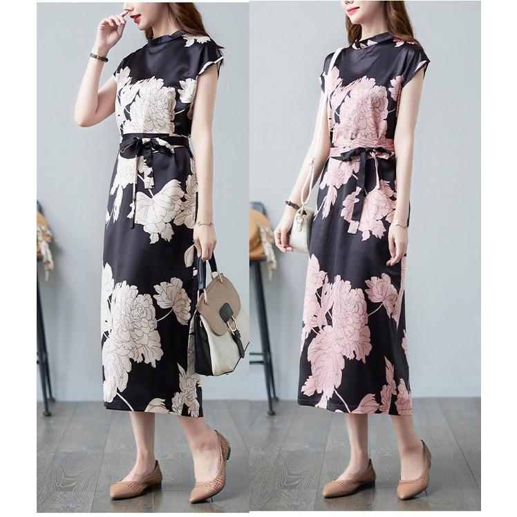 ĐẦM SUÔNG LỤA HỌA TIẾT CAO CẤP