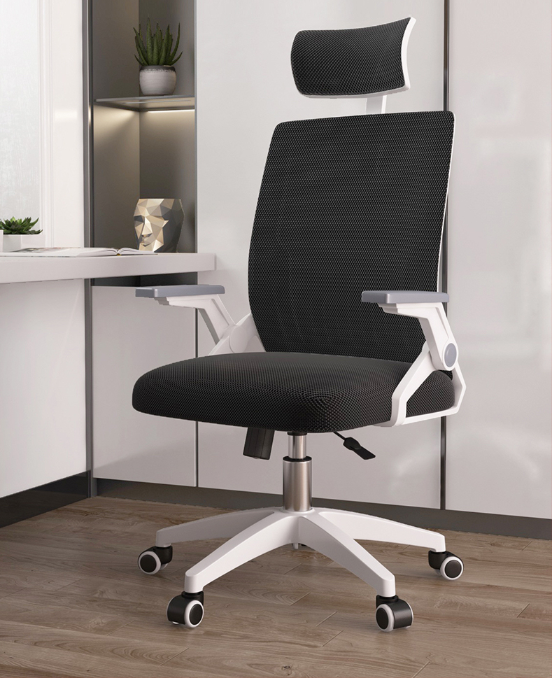 Siêu Phẩm Độc Quyền Ghế Văn Phòng Thông Minh Tay Cất Gọn AZP FURNITURE Ergonomic AZP-98723 Trắng Style Đương Đại