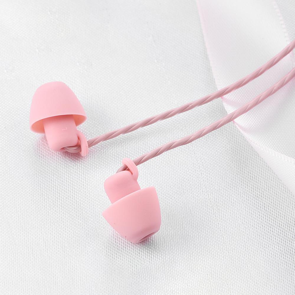 Tai nghe ngủ chống ồn nhét trong tai bằng silicon mềm có dây 3.5mm