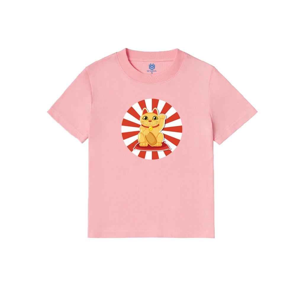 Áo thun Baby Tee hình Maneki Neko cat mèo vẫy tay may mắn Nhật Bản BND197
