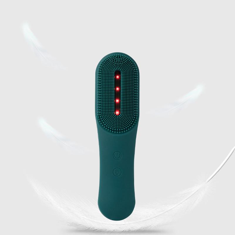 VJ Điện Silicon Rửa Mặt Bàn Chải Photon Chăm Sóc Da, Máy Massage Làm Đẹp Làm Sạch Mụn Đầu Đen Mặt Chống Thấm Nước Bụi
