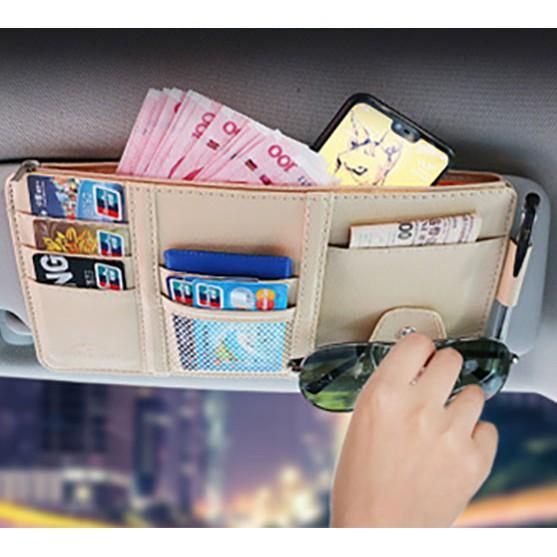 Ví đựng giấy tờ kẹp che nắng tài xế ô tô