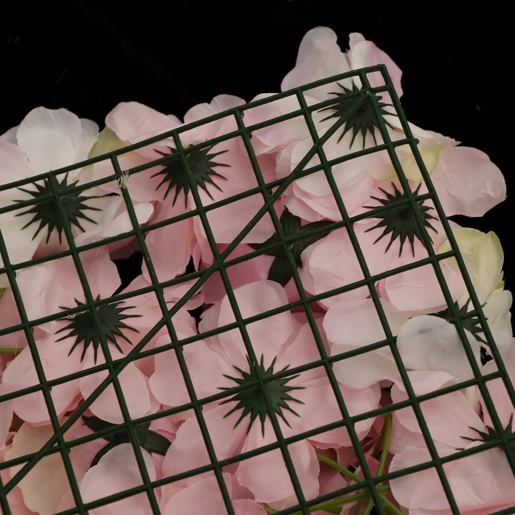 Artificial Silk Flower Wall Panel Home Shop DIY Hanging Wedding Venue Decor