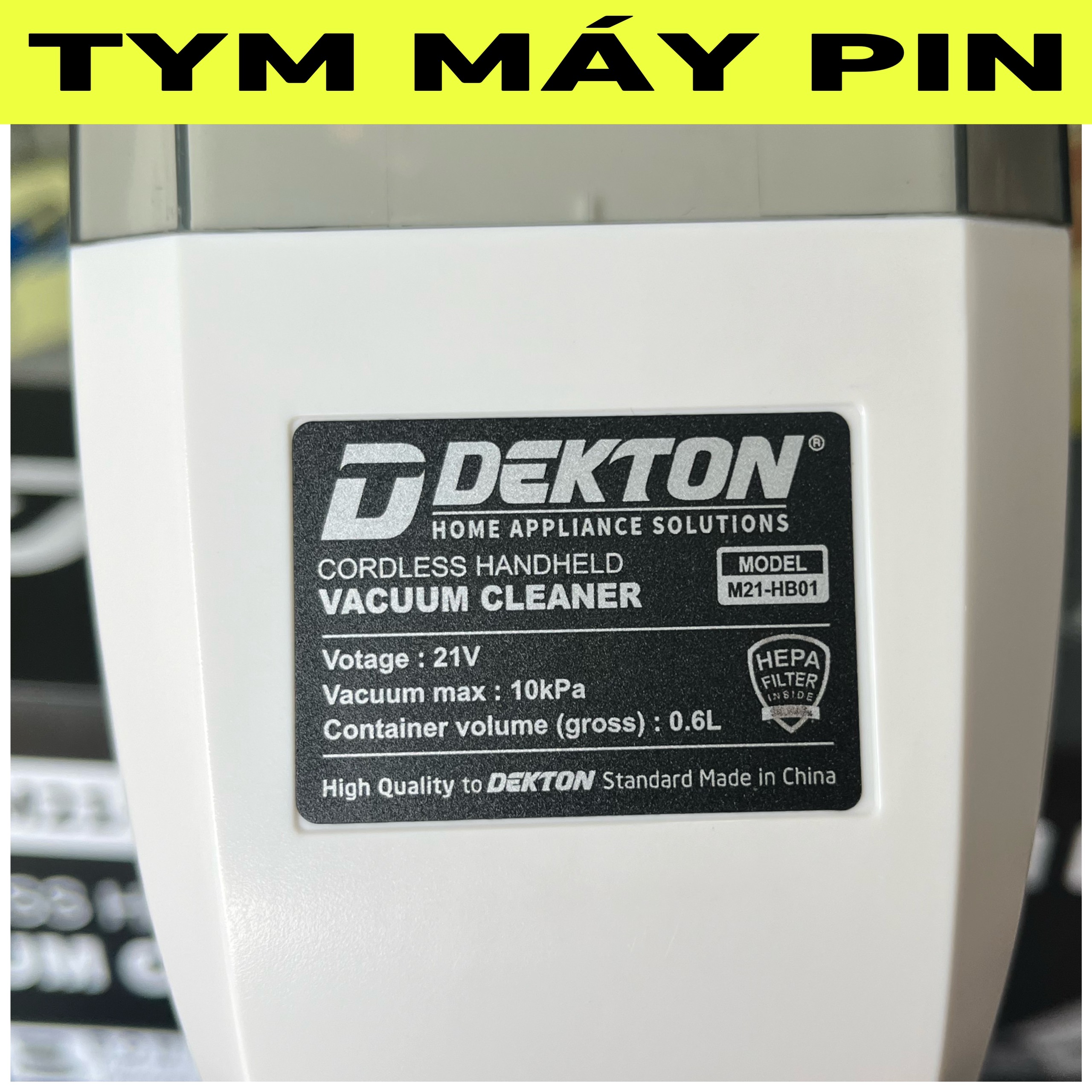 Máy hút bụi dùng pin 21V Dketon M21-HB01 – TYM MÁY PIN