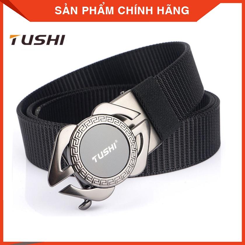 Dây lưng Nam vải dù_Tushi cao cấp siêu bền, Dây lưng lính_Vải bố_Khóa cài tự động chắc chắn, tiện lợi