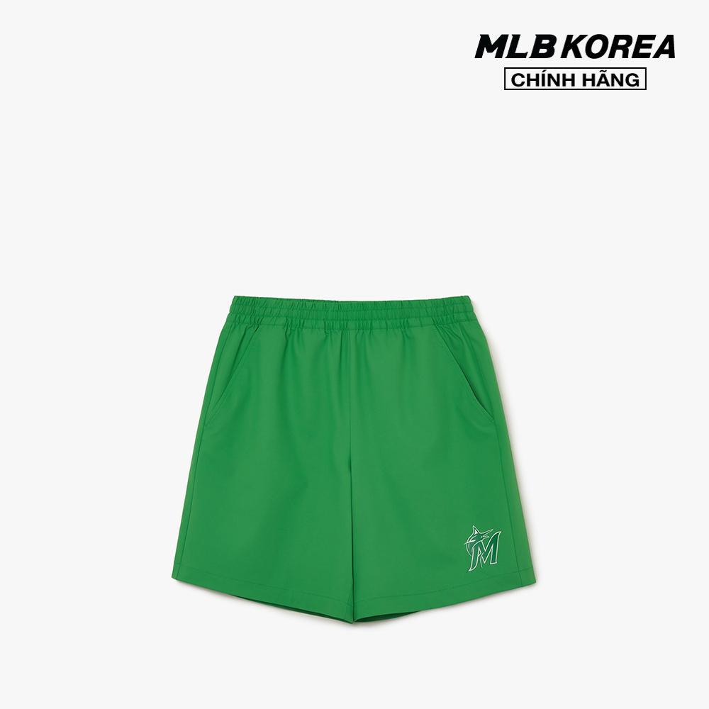 MLB - Quần shorts unisex ống rộng phối logo thời trang 3ASMR0133