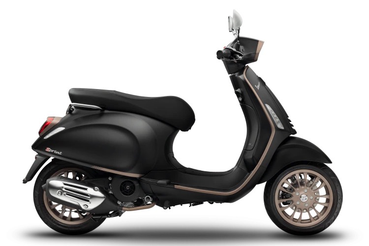 Xe Tay Ga VESPA SPRINT S TFT MÀU ĐEN NHÁM BLACK OPACO 125