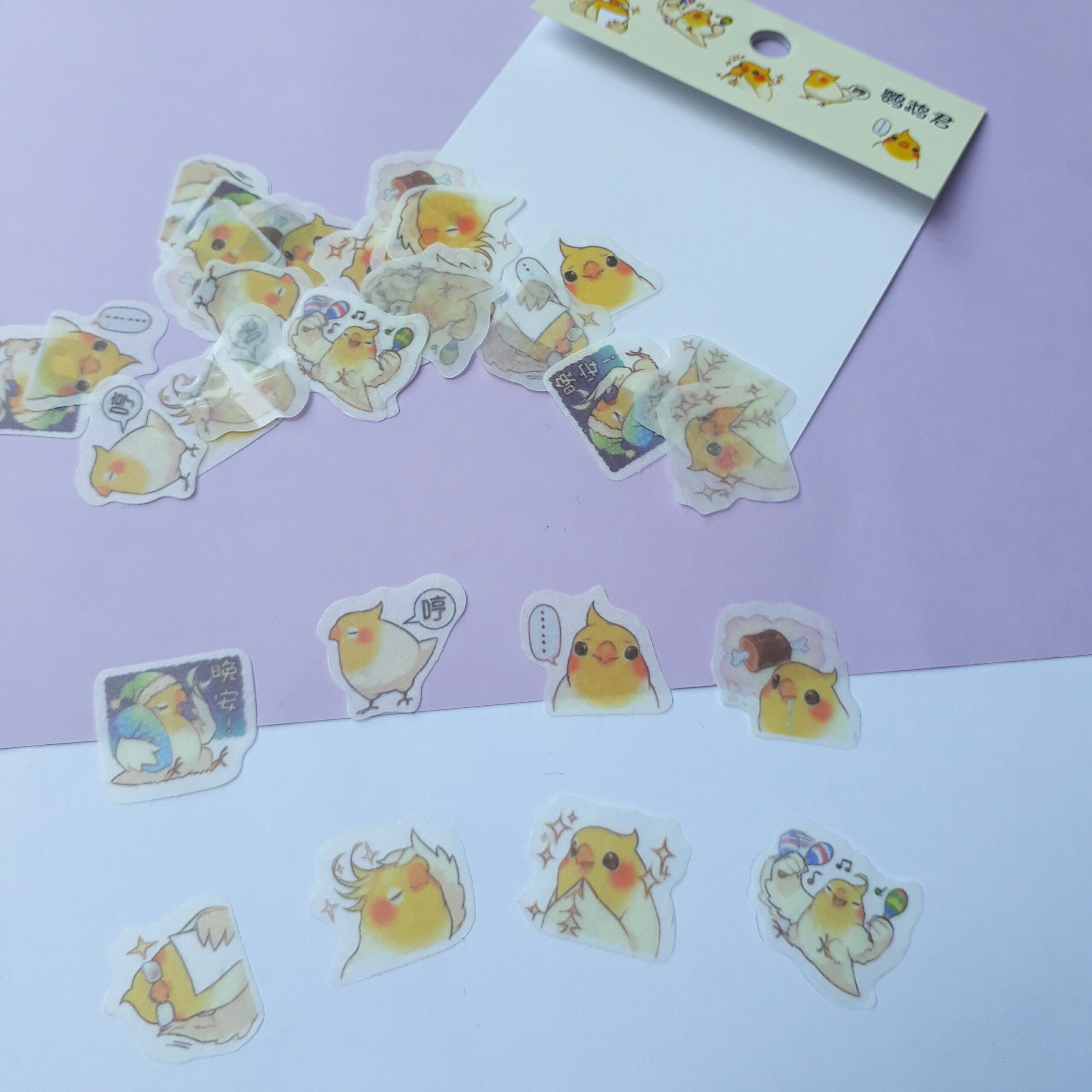 Bộ 32 Sticker Hình Dán Mini Con Gà