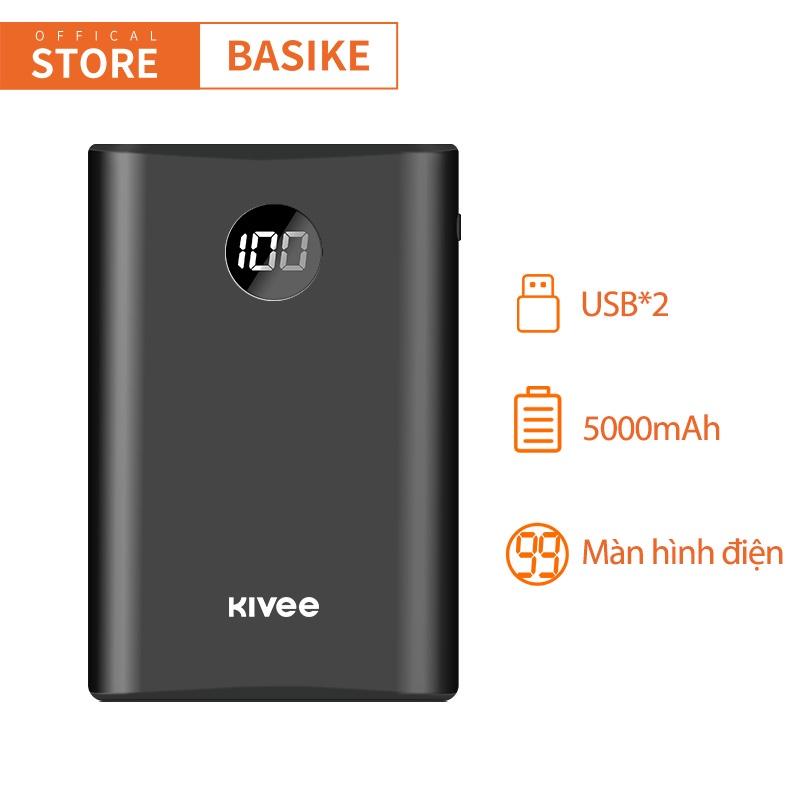 Pin Sạc Dự Phòng 5000mAh BASIKE PT05P 2 Output USB - Bảo hành 12 tháng-Hàng chính hãng