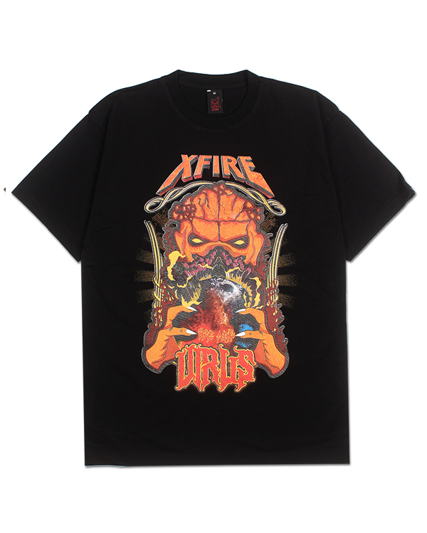XF WE ARE VIRUS TSHIRT IN BLACK