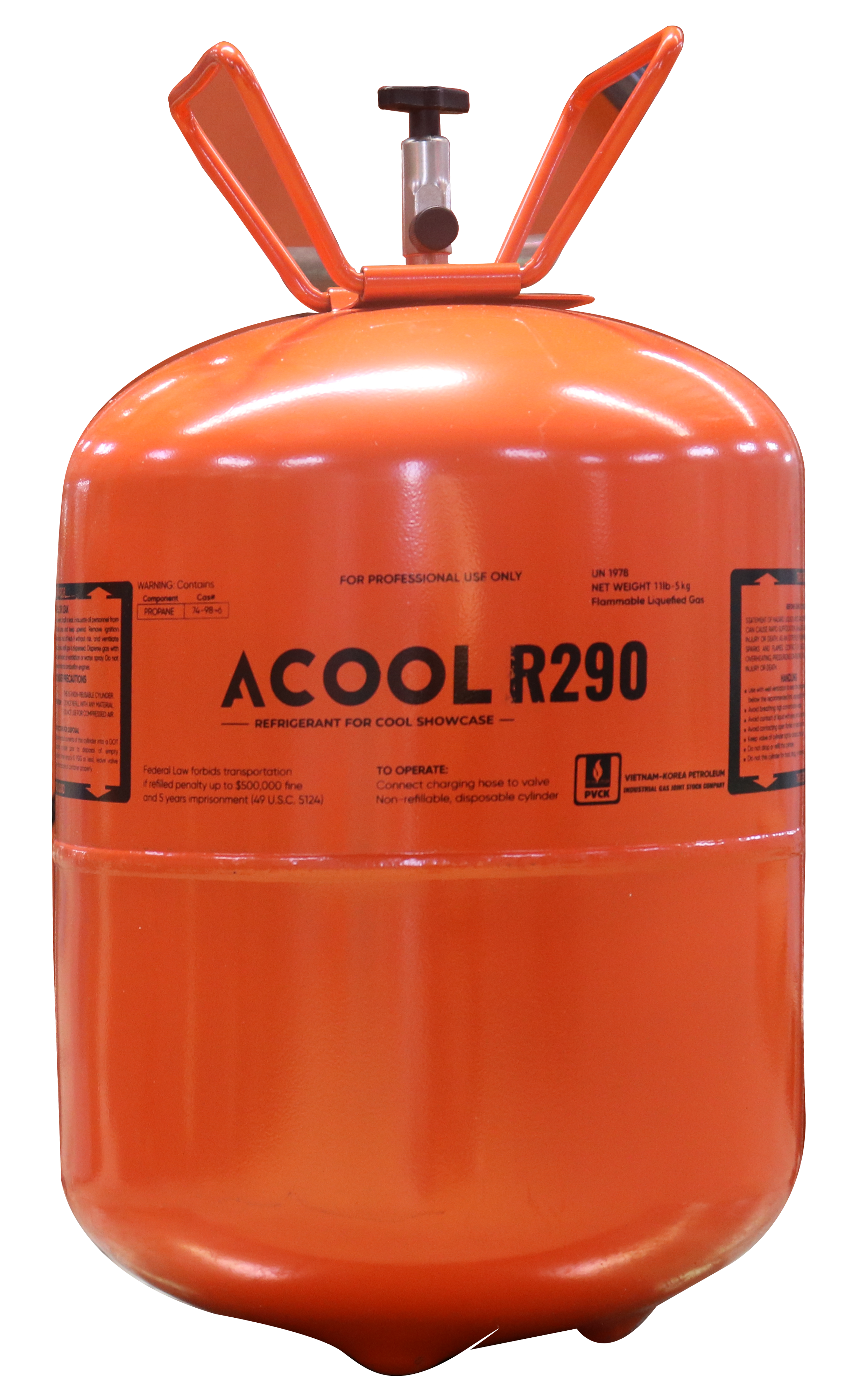 Gas lạnh ACOOL R290 bình 5,5 kg