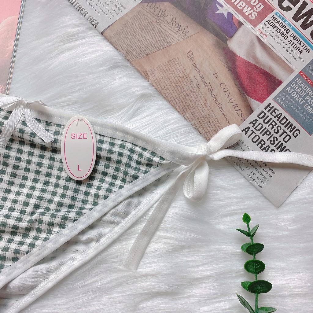 -Quần Lót Cotton Cột Dây