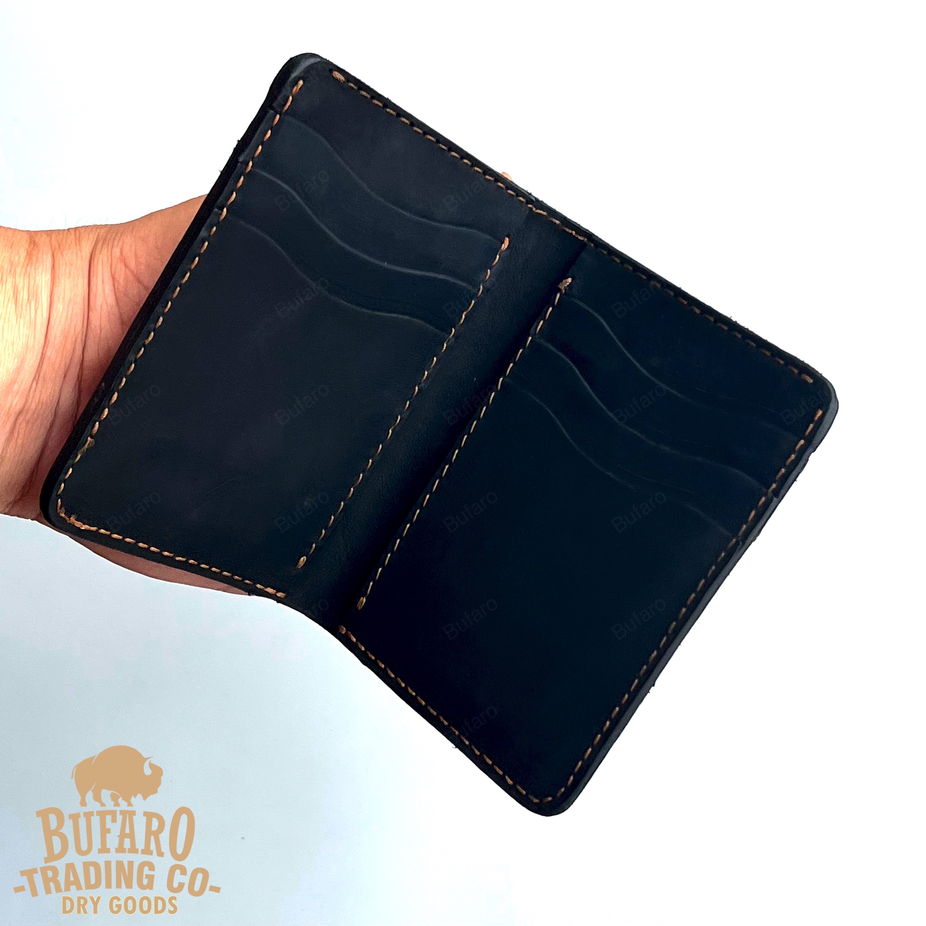 Ví nam da bò sáp handmade - Bifold Wallet Leather | VXL01