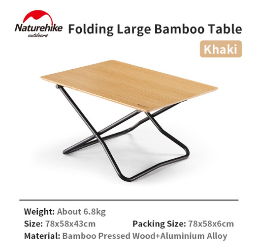 Bàn gỗ tre Vintage size to dành cho NatureHike NH22JU012