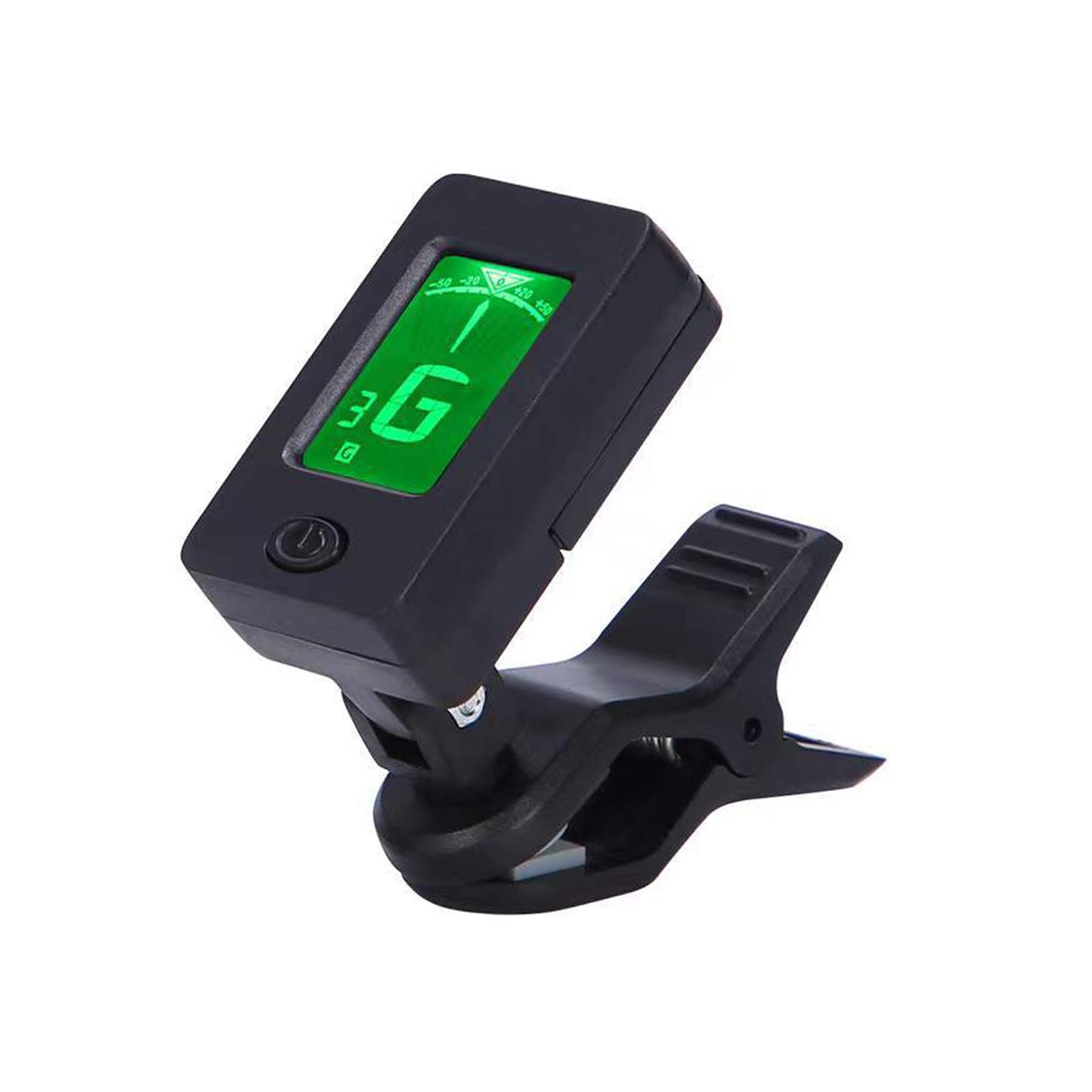 Portable Guitar Tuner Clip Tuner for Musical Instrument Electric Guitar Bass