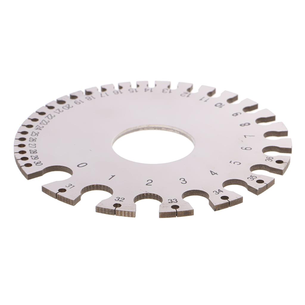 Round Wire Gauge Diameter Gage Metal Inch Inspection Measuring Instrument