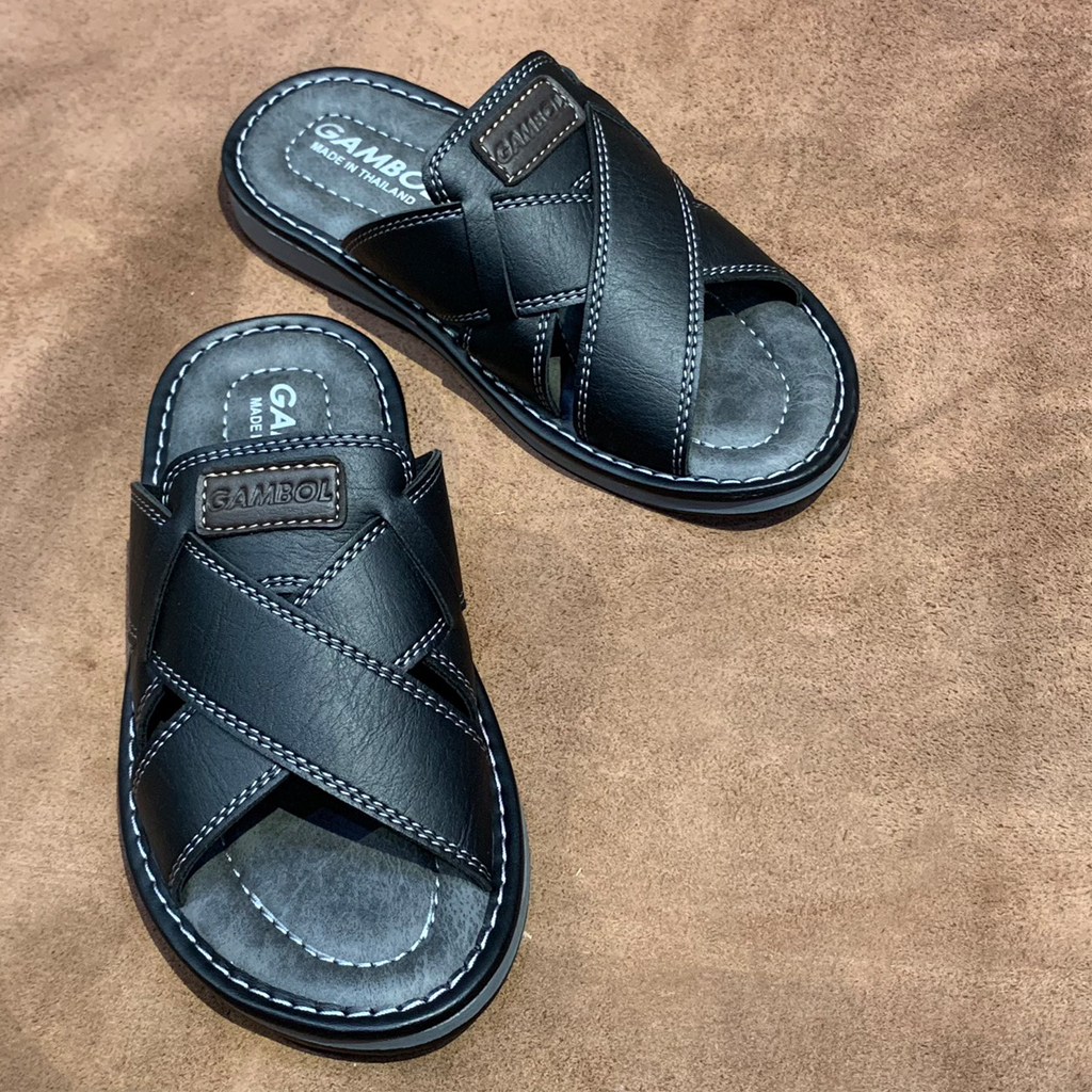 Dép Nam Dành Cho Tuổi Trung Niên, Sang Trọng, Lịch Lãm, Nhẹ Mềm Êm Chân Gambol Thái Lan