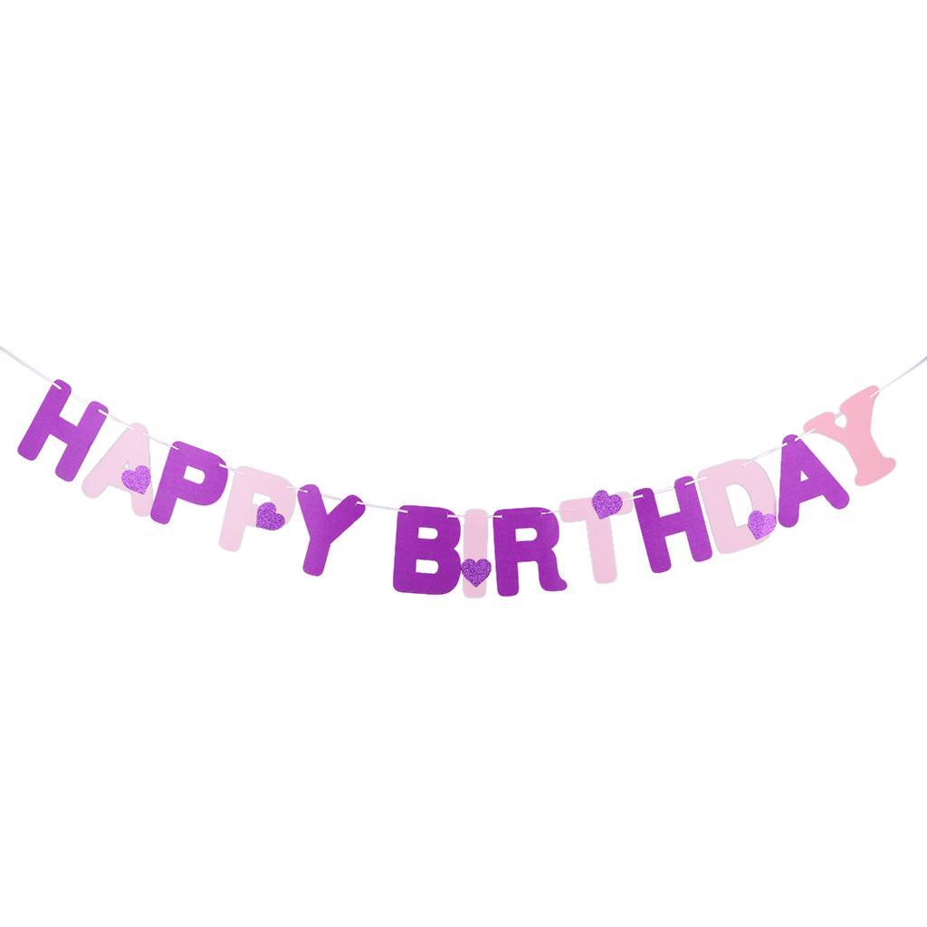 Felt Flags Bunting Garland Banner Party Hanging Decor