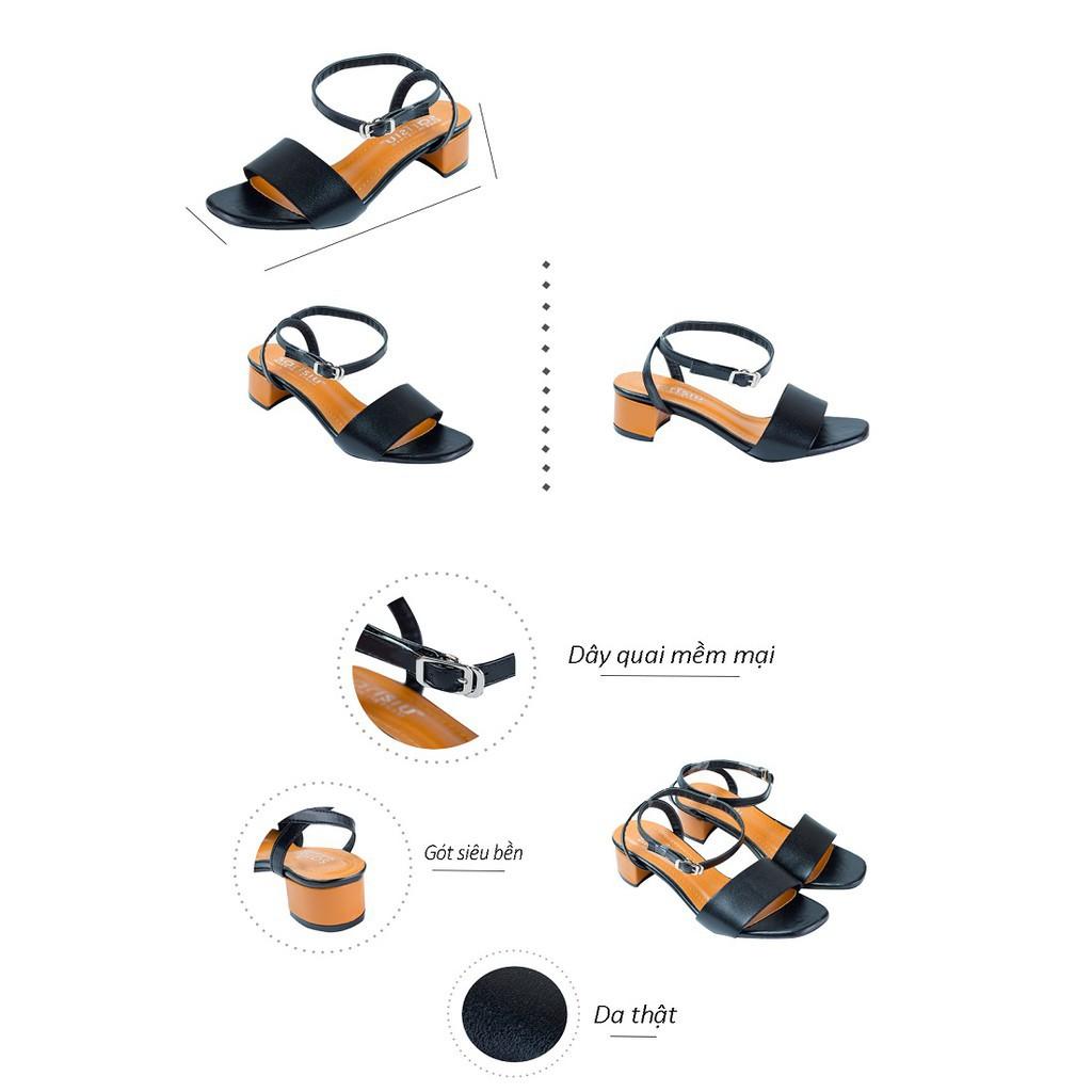 GIÀY sandal bản ngang gót vuông 3 phân size lớn 40 41 42 43