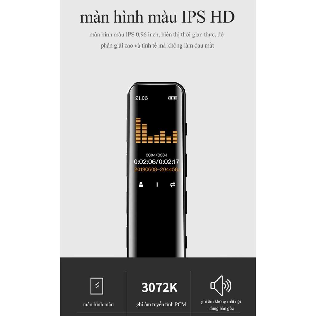 Máy ghi âm mini màn hình IPS HD áp dụng học tập / biên bản họp / đàm phán kinh doanh - AsiaMart