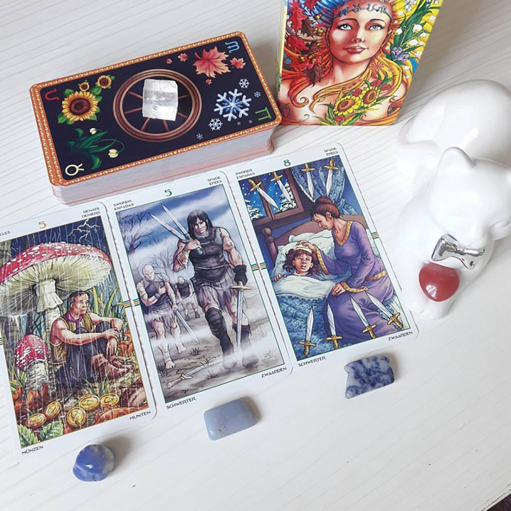 Bộ Bài Tarot Wheel Of The Year Tặng Đá Thanh Tẩy